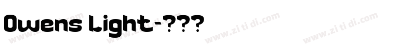 Owens Light字体转换